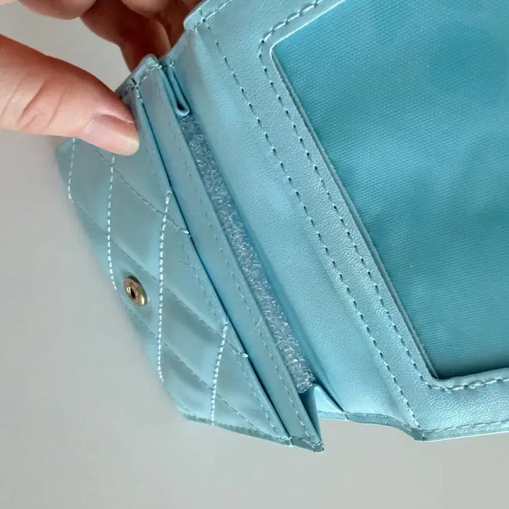 [BUNJANG] Hello Kitty Sky Blue Wallet Card Wallet / 키티 하늘색지갑 헬로키티 지갑 키티 카드지갑