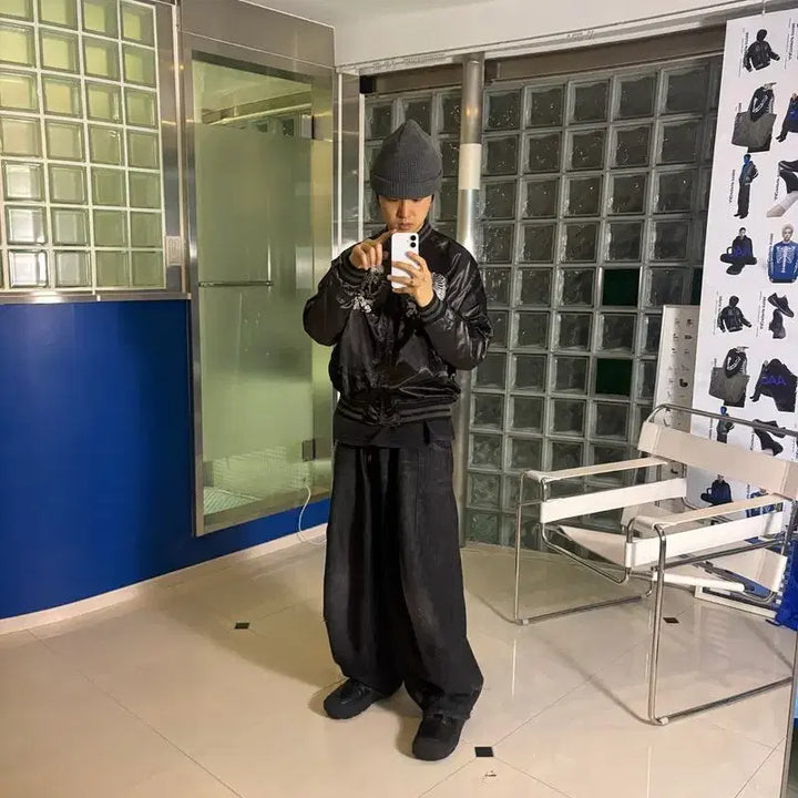 [BUNJANG] Japanese Brand Skull Japanese Pattern Sukajan / JAPANESE BRAND 재팬 해골 일본식 패턴 스카잔