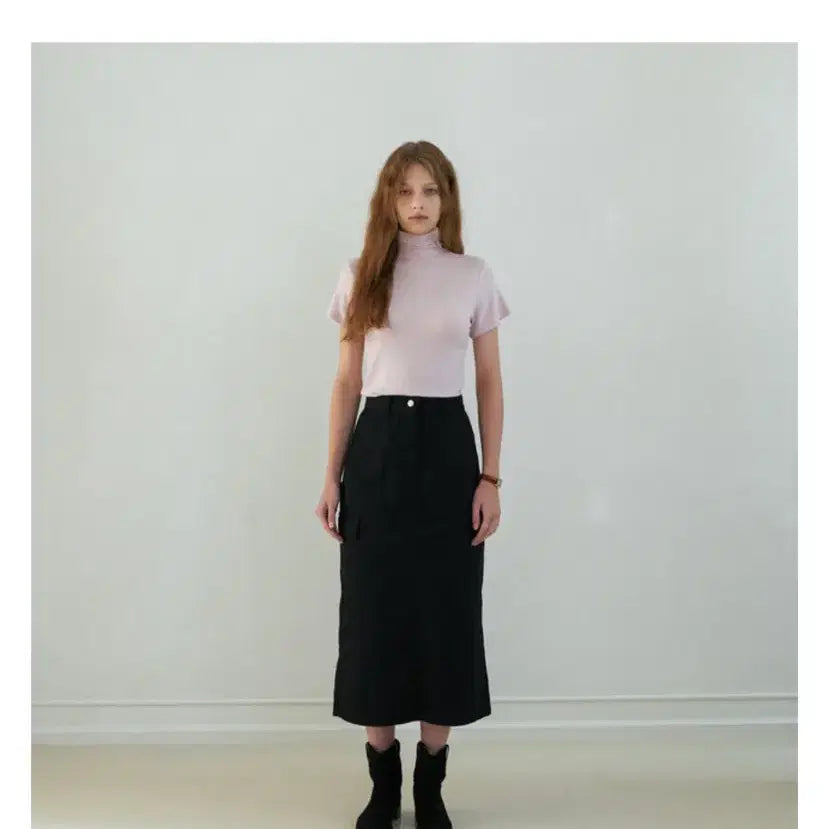 [BUNJANG] AREN Half Polar T-Shirt Charcoal / 어랜 half polar 티셔츠 차콜색상 (환연 현지 착용)