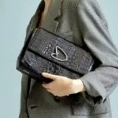 [BUNJANG] Jalmoyi Crocodile Pattern Shoulder Bag / 정품)잘모이  악어백(상태굿) 가격인하