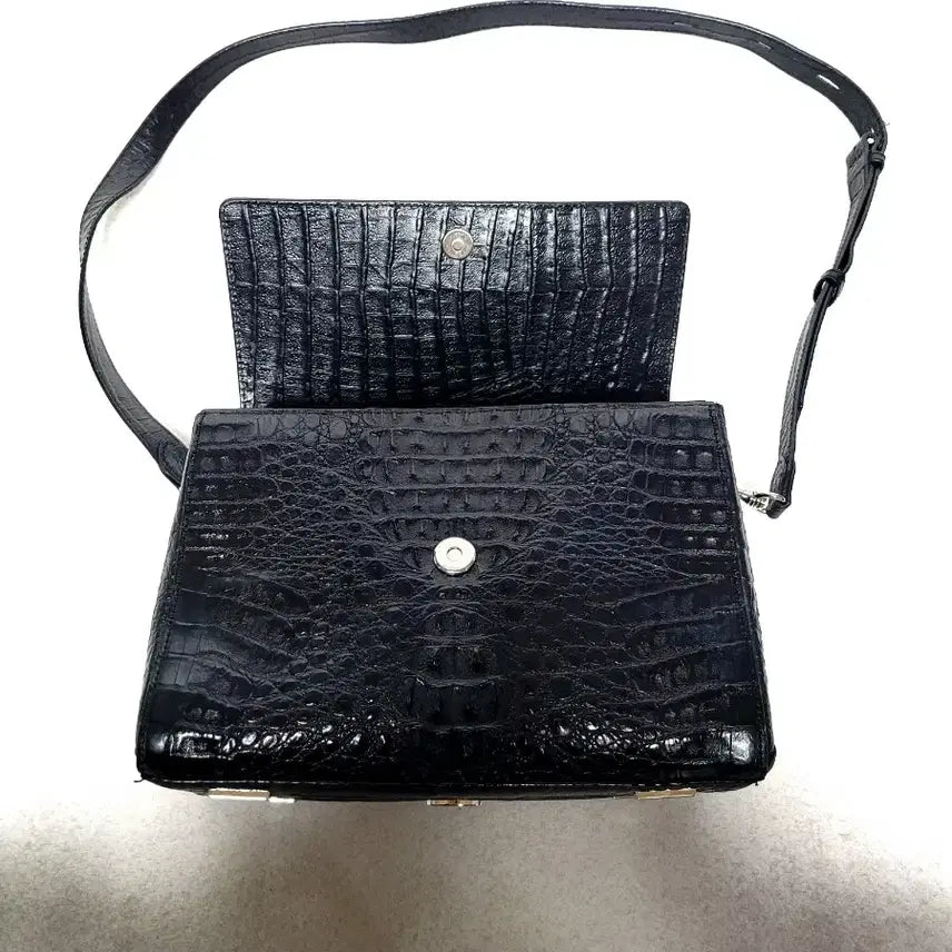 [BUNJANG] Jalmoyi Crocodile Pattern Shoulder Bag / 정품)잘모이  악어백(상태굿) 가격인하