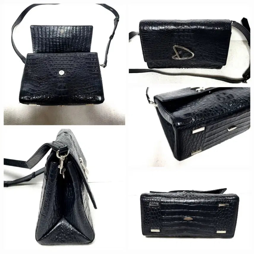 [BUNJANG] Jalmoyi Crocodile Pattern Shoulder Bag / 정품)잘모이  악어백(상태굿) 가격인하