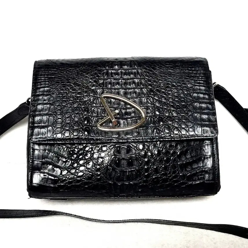 [BUNJANG] Jalmoyi Crocodile Pattern Shoulder Bag / 정품)잘모이  악어백(상태굿) 가격인하