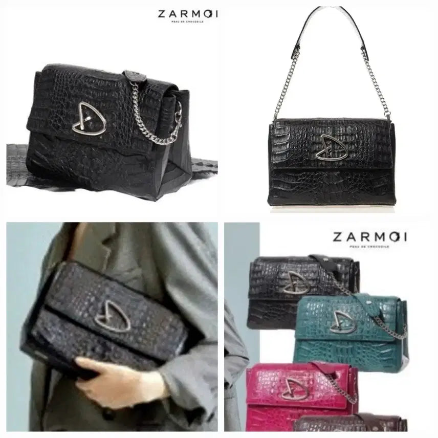 [BUNJANG] Jalmoyi Crocodile Pattern Shoulder Bag / 정품)잘모이  악어백(상태굿) 가격인하