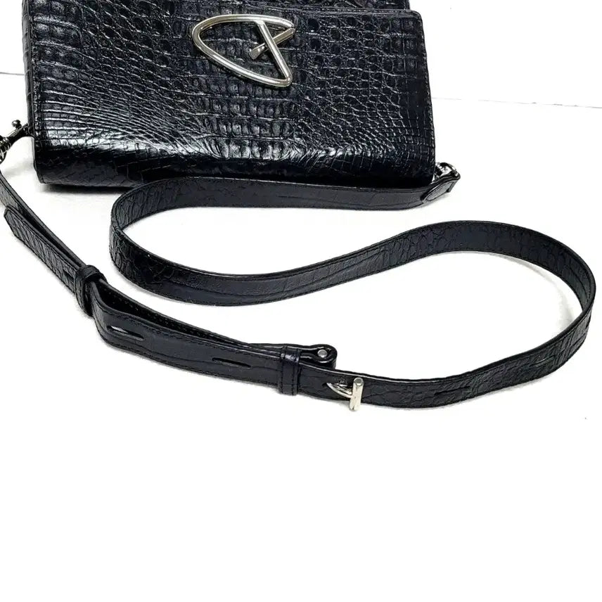 [BUNJANG] Jalmoyi Crocodile Pattern Shoulder Bag / 정품)잘모이  악어백(상태굿) 가격인하