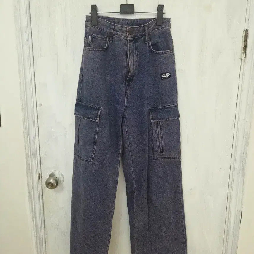 [BUNJANG] Sculptor Washed Cargo Denim Pants Deep Purple / 스컬프터 워싱 카고 데님 팬츠 딥퍼플