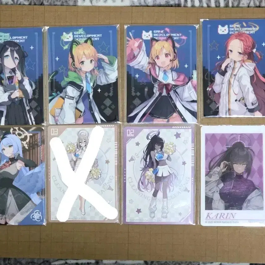 [BUNJANG] Blue Archive Collaboration Items / 블루아카이브 웨하스포토카드 아크릴 클리어파일 아리스 미카 히나 호시노