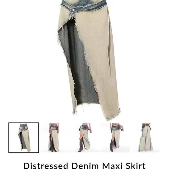 [BUNJANG] Boogzel Denim Maxi Skirt / boogzel 데님 맥시 스커트