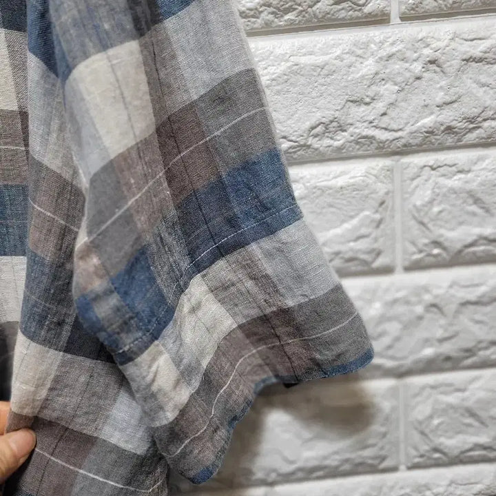 [BUNJANG] ING Checked Linen Jacket / ing 체크무늬 린넨 자켓
