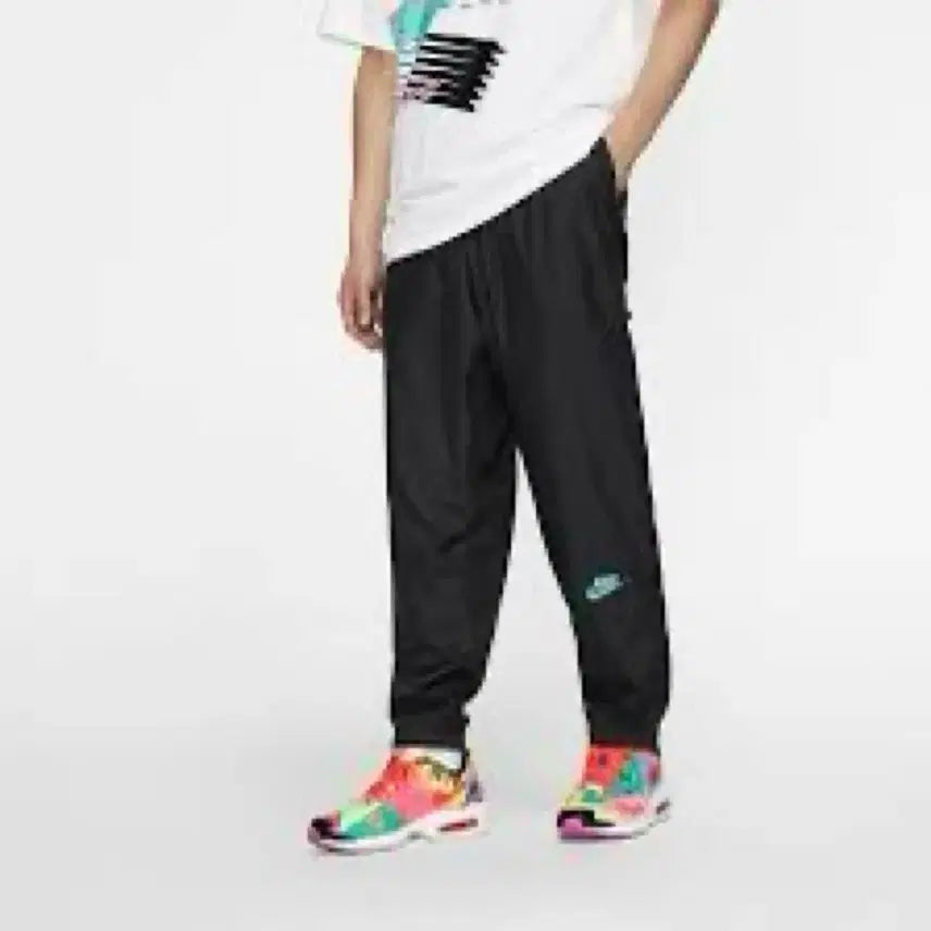 [BUNJANG] Nike x Atmos NRG Patchwork Track Pants Black L / 나이키 x 아트모스 NRG 패치워크 트랙 팬츠 블랙 L사이즈