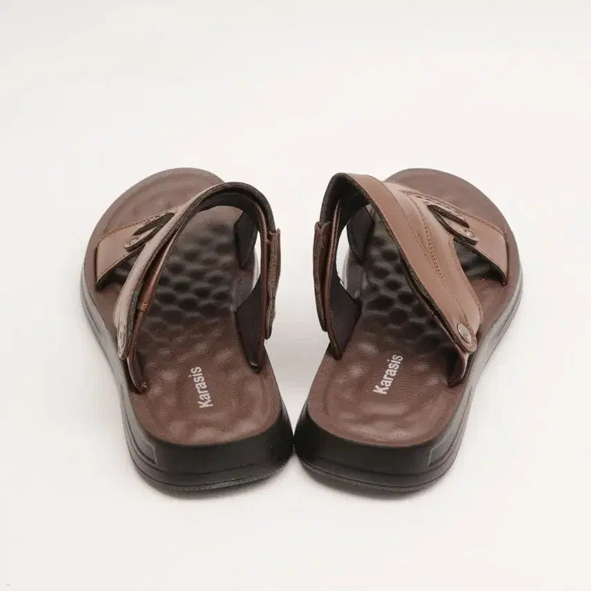 [BUNJANG] 카라시스 남성 가죽 샌들 브라운 , 블랙 새상품 / 카라시스 남성 가죽 샌들 브라운 , 블랙 새상품