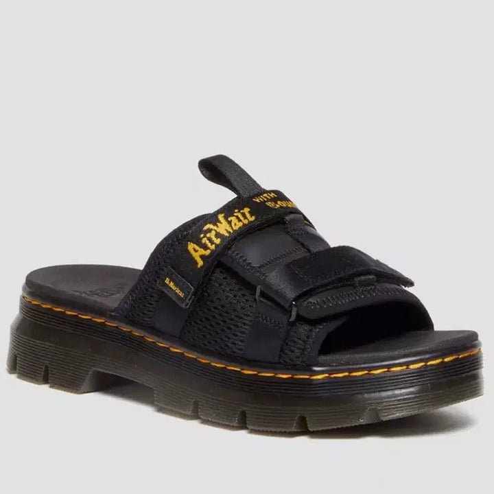 [BUNJANG] Dr. Martens Ace Logo Mild Leather Platform Slides / 새상품(230)닥터마틴 에이스 로고 마일드 레더 스트랩 플랫폼 슬라이드