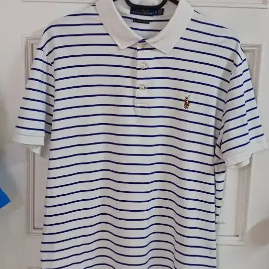 [SOLD OUT] (미착용) 폴로 랄프로렌 남성 스트라이프 반팔 티셔츠 정품