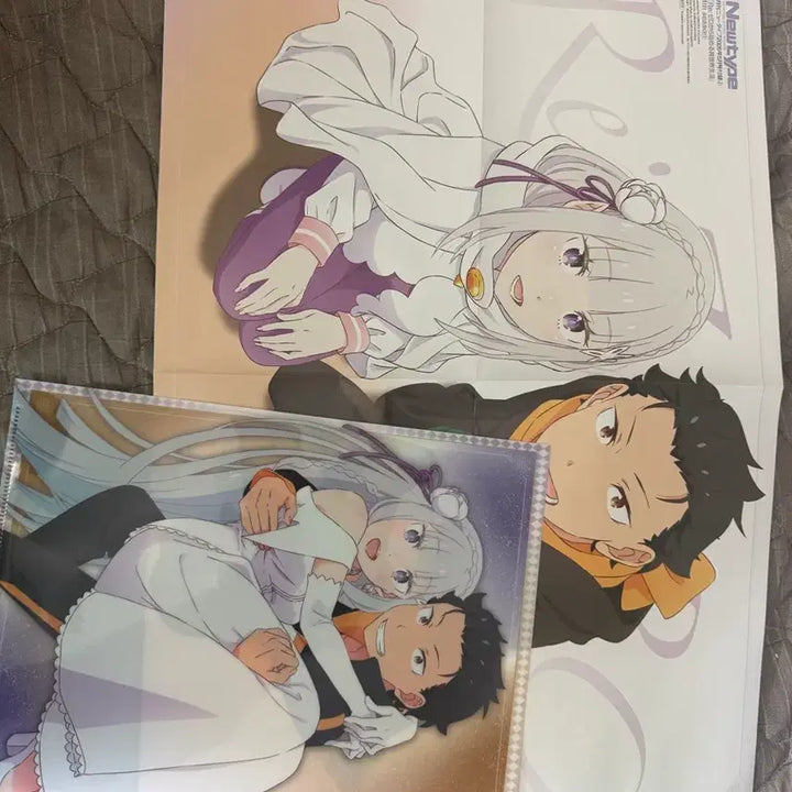 [BUNJANG] Re:Zero Clear File and Poster / 리제로 클리어파일과 포스터
