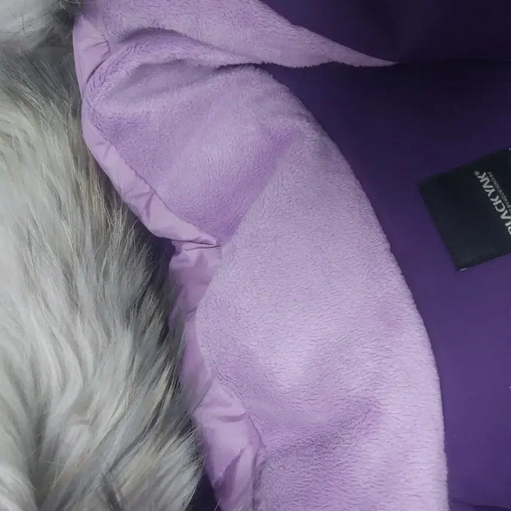 [BUNJANG] Black Yak Purple Hooded Duck Down Puffer Jacket / 블랙야크 퍼플 후드 퍼 오리털 패딩 점퍼