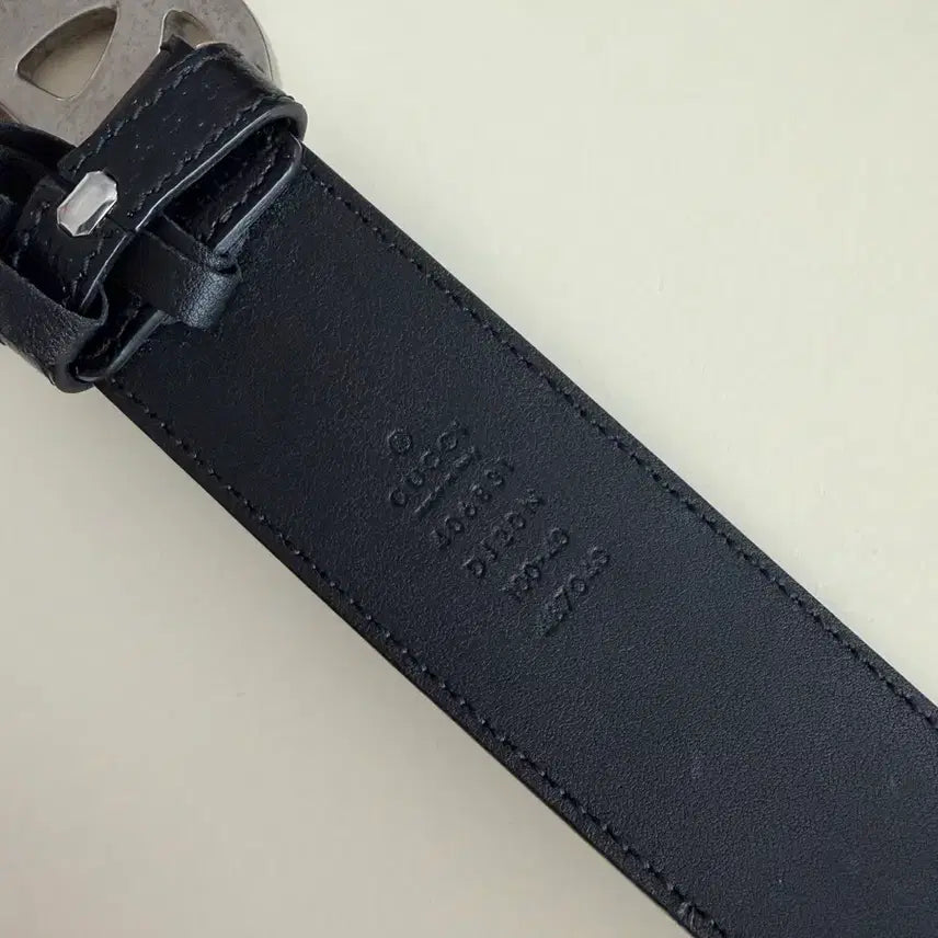 [BUNJANG] Gucci Double G Silver Buckle Belt / 구찌 더블 G 버클 은장벨트