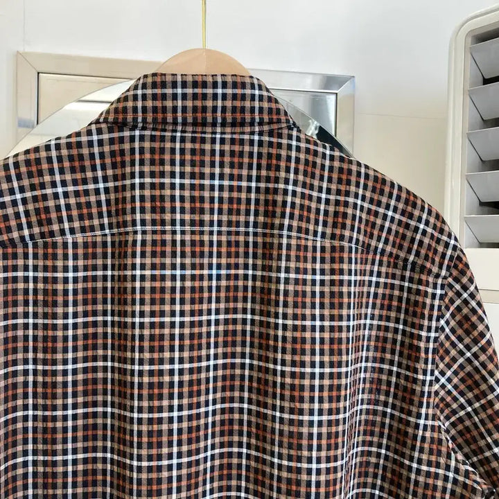 [SOLD OUT] 닥스 반팔 체크 셔츠 2XL(110) DAKS Summer Shirt