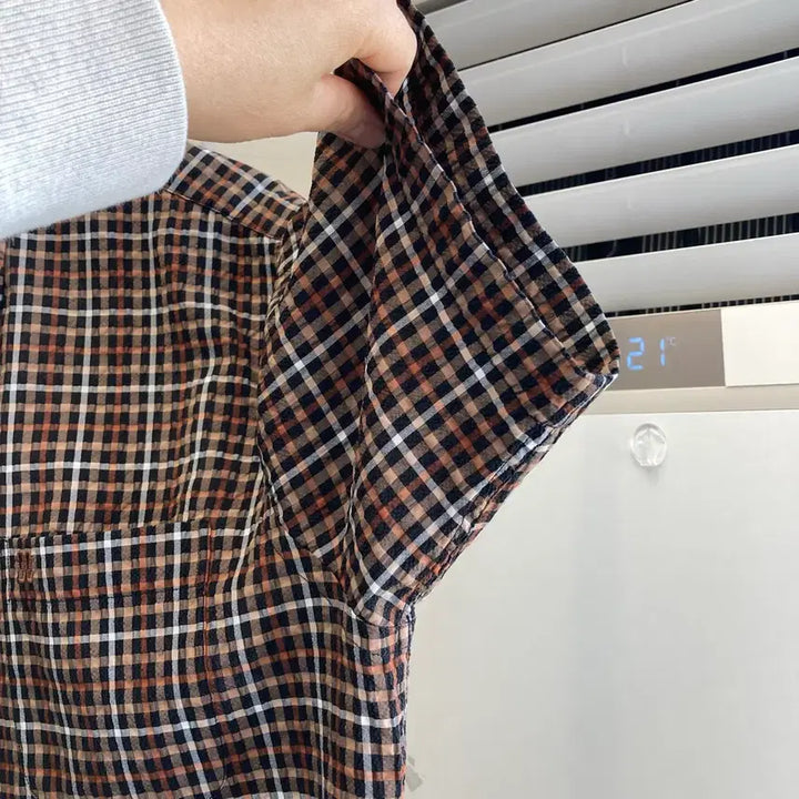 [SOLD OUT] 닥스 반팔 체크 셔츠 2XL(110) DAKS Summer Shirt