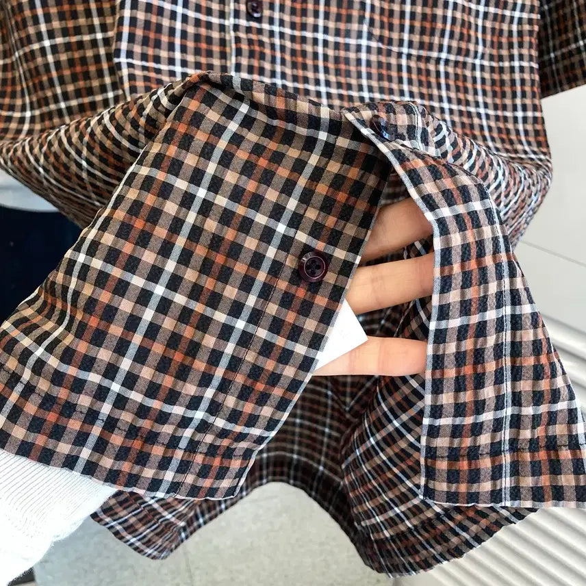 [SOLD OUT] 닥스 반팔 체크 셔츠 2XL(110) DAKS Summer Shirt