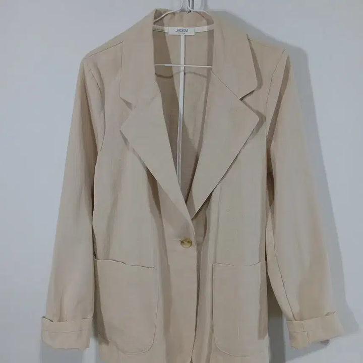 [BUNJANG] JROOM Beige Linen Summer Jacket / JROOM 베이지색 린넨 여름 자켓