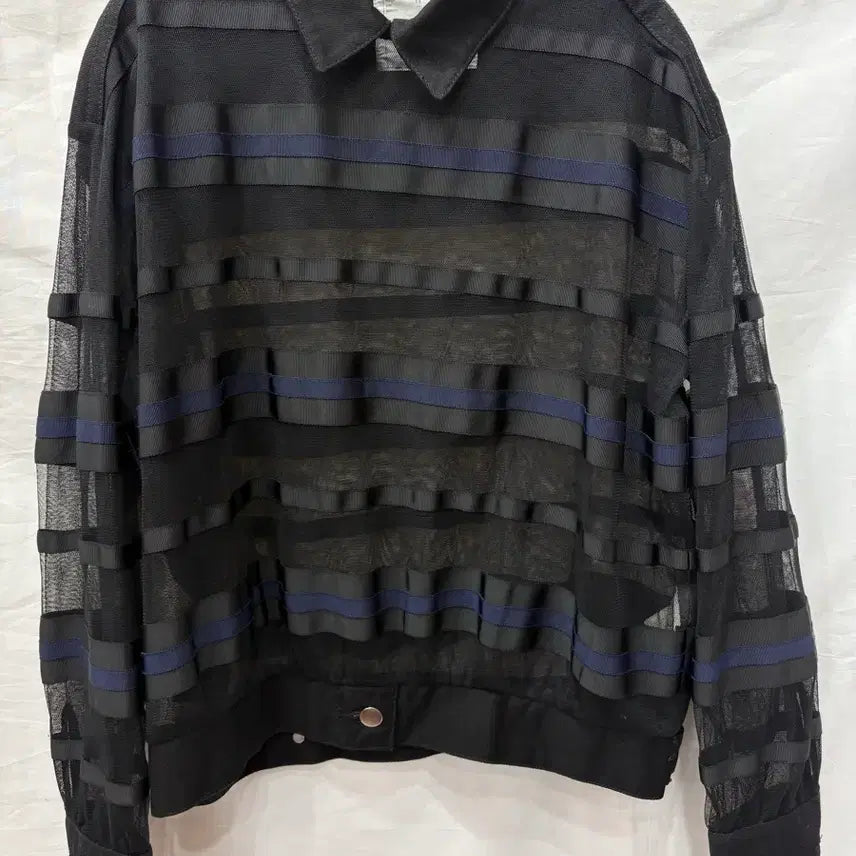 [BUNJANG] Sacai Black Mesh Blouse / 사카이 블랙 메쉬 블라우스 2/66사이즈(정품)