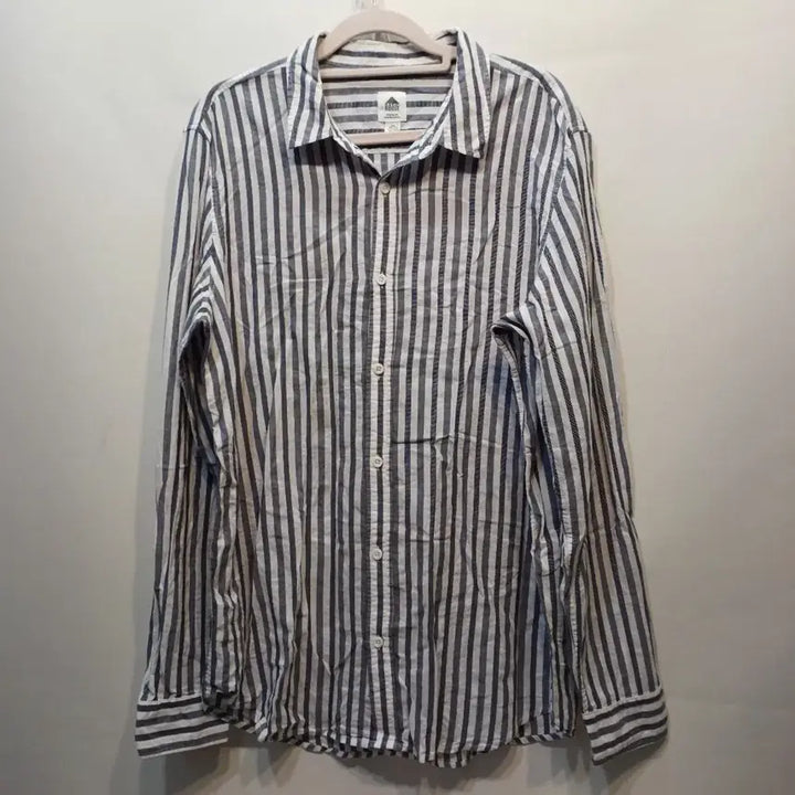 [BUNJANG] Striped Long Sleeve Shirt (95-100 Size) / 스트라이프 긴팔 셔츠95~100사이즈여름 64218