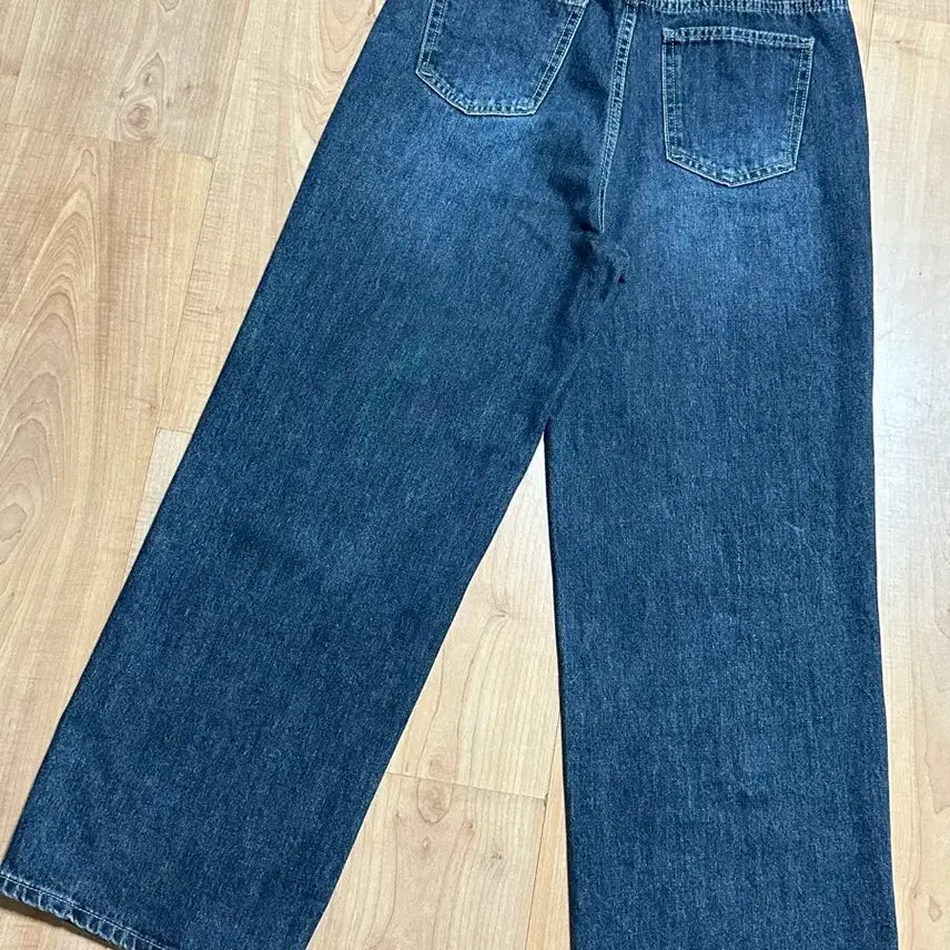 [SOLD OUT] [2벌일괄] 모어라운드 바잉몰 완벽해 히든 밴딩 와이드 데님 팬츠