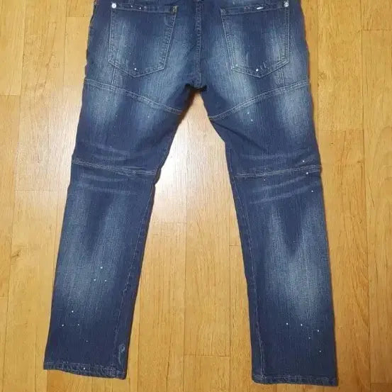 [SOLD OUT] 정품새상품급)디스퀘어드2 남성 데미지 워싱&amp;페인팅 스판 청바지 34~35