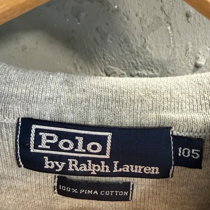 [SOLD OUT] 105 폴로랄프로렌 POLO 반팔 니트 카라티 그레이