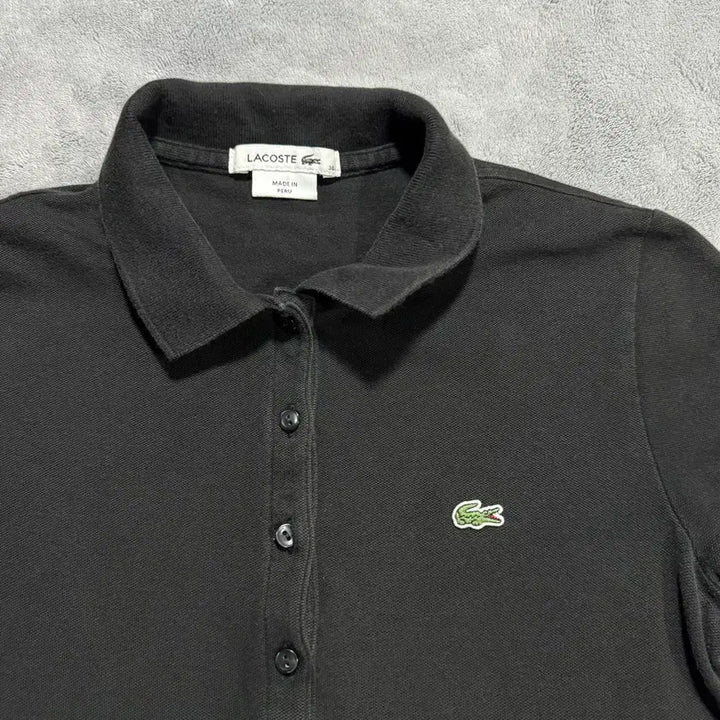 [BUNJANG] Lacoste Black Pique Dress / 라코스테 블랙 피케 원피스