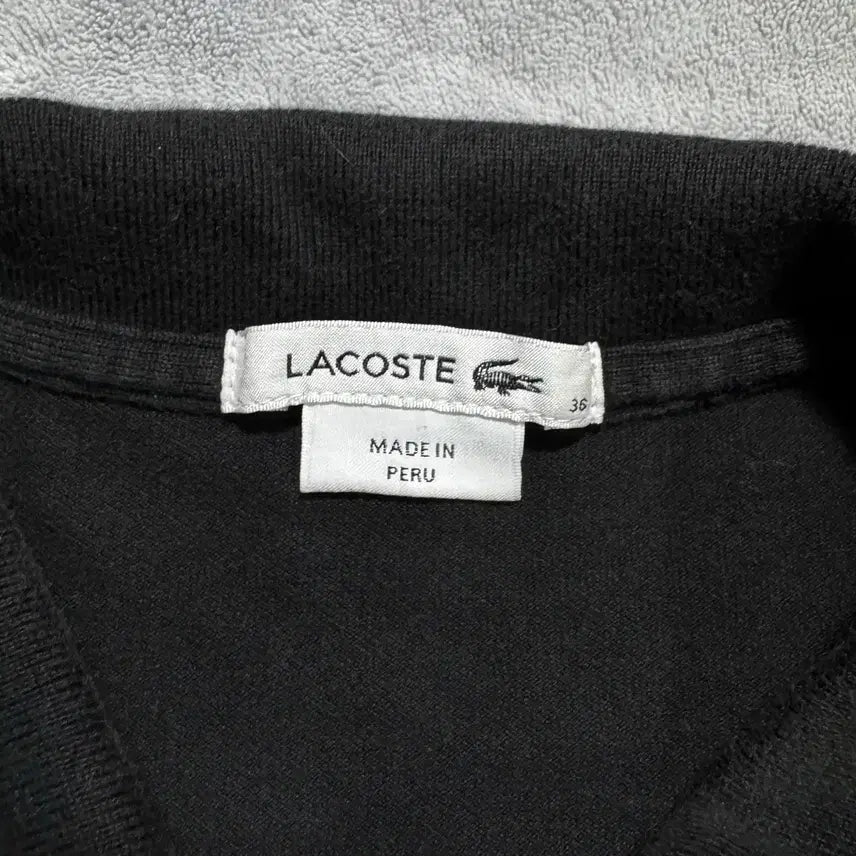 [BUNJANG] Lacoste Black Pique Dress / 라코스테 블랙 피케 원피스