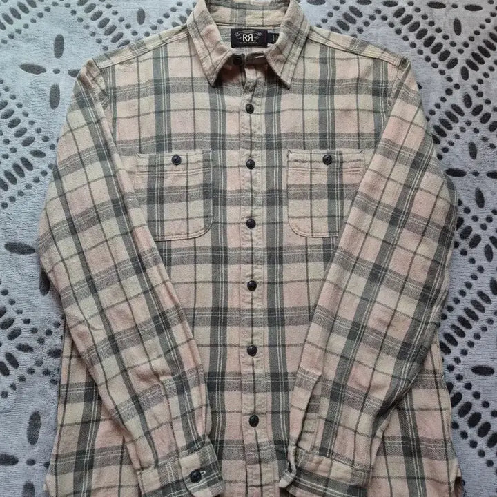 [SOLD OUT] RRL 더블알엘 플래드 트윌 워크셔츠