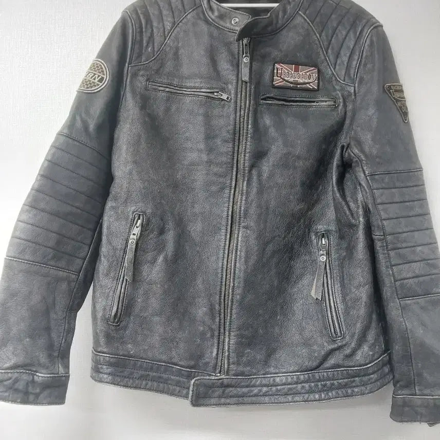 [BUNJANG] Urban Baron Leather Rider Jacket / 어반바론 소가죽 라이더 자켓 100,105