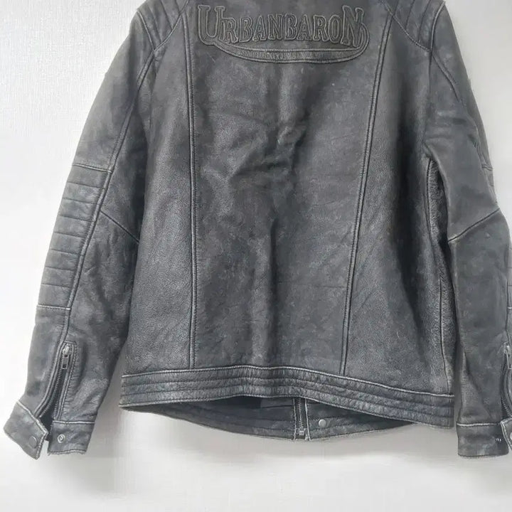 [BUNJANG] Urban Baron Leather Rider Jacket / 어반바론 소가죽 라이더 자켓 100,105