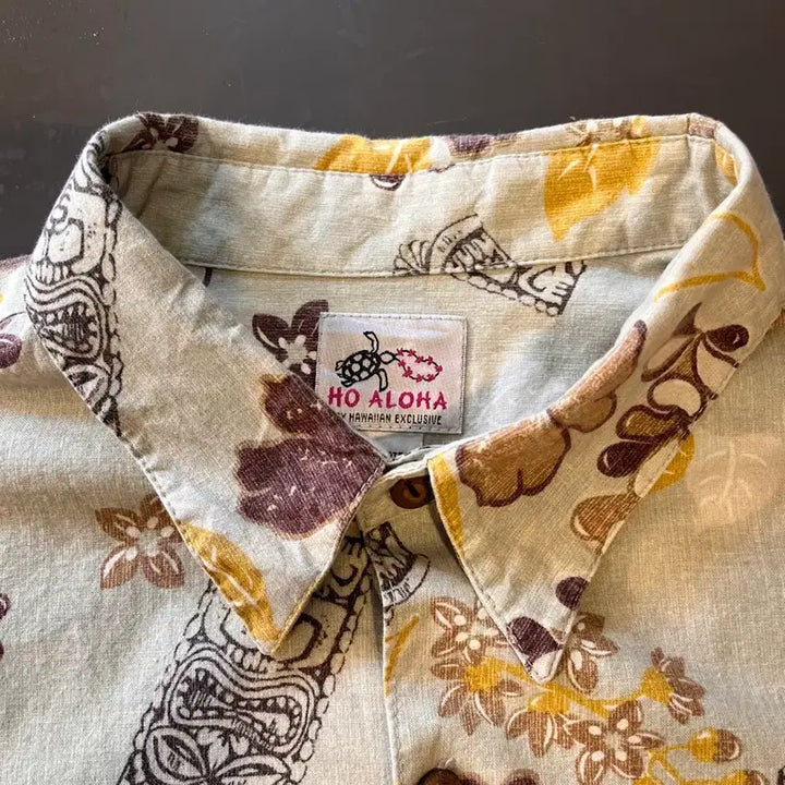 [BUNJANG] HO ALOHA Hawaiian Aloha Pattern Shirt / HO ALOHA 하와이안 알로하 패턴 셔츠 (미국)