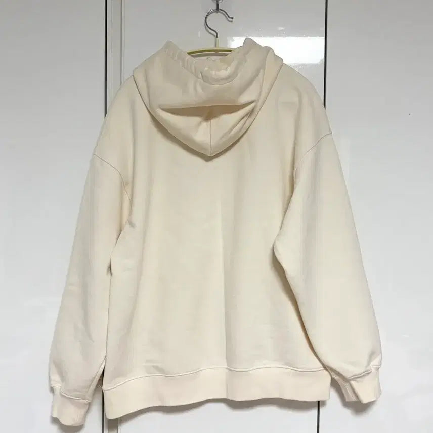 [BUNJANG] Lee Ivory Logo Hoodie / Lee 리 아이보리 로고 후드티