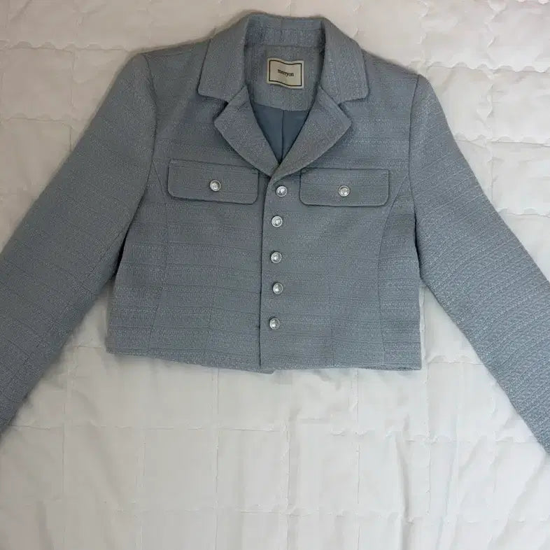 [BUNJANG] Merion Tweed Set Sky Blue / 메리온 트위드셋업 하늘색