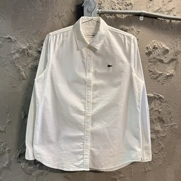 [BUNJANG] LACOSTE Basic Oxford Shirt White / M 라코스테 LACOSTE 베이직 옥스포드 셔츠 화이트