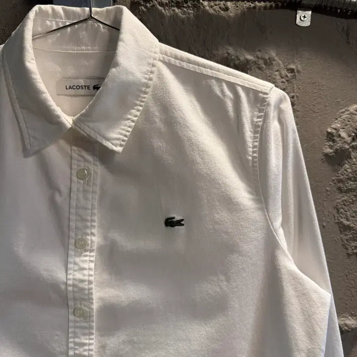 [BUNJANG] LACOSTE Basic Oxford Shirt White / M 라코스테 LACOSTE 베이직 옥스포드 셔츠 화이트