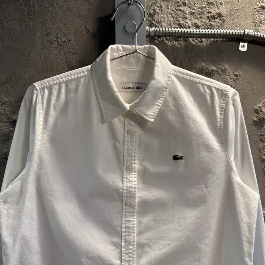 [BUNJANG] LACOSTE Basic Oxford Shirt White / M 라코스테 LACOSTE 베이직 옥스포드 셔츠 화이트
