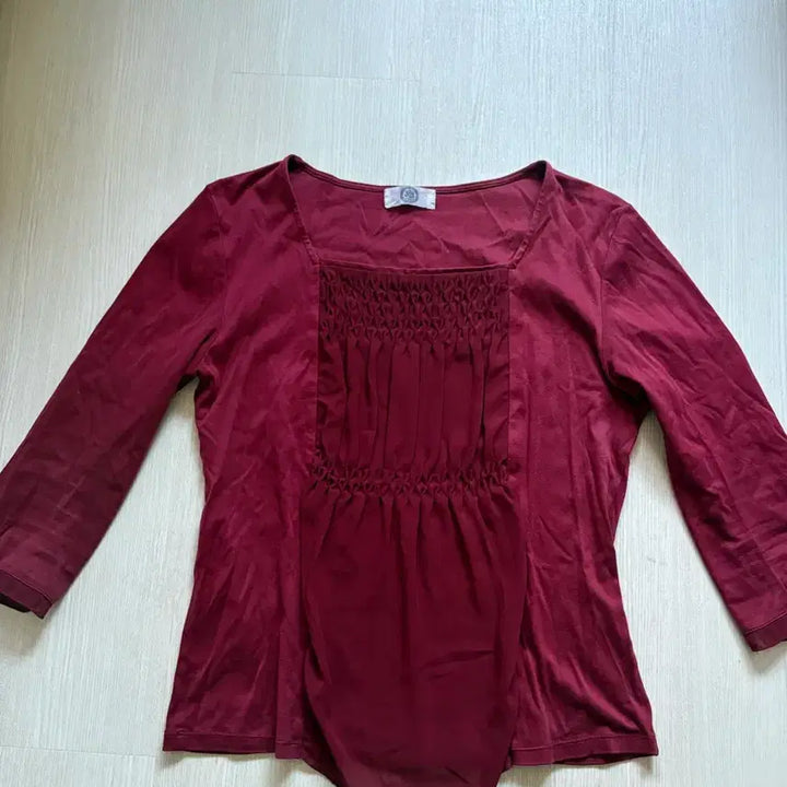 [BUNJANG] Vintage Burgundy Blouse / 빈티지 버건디 티셔츠