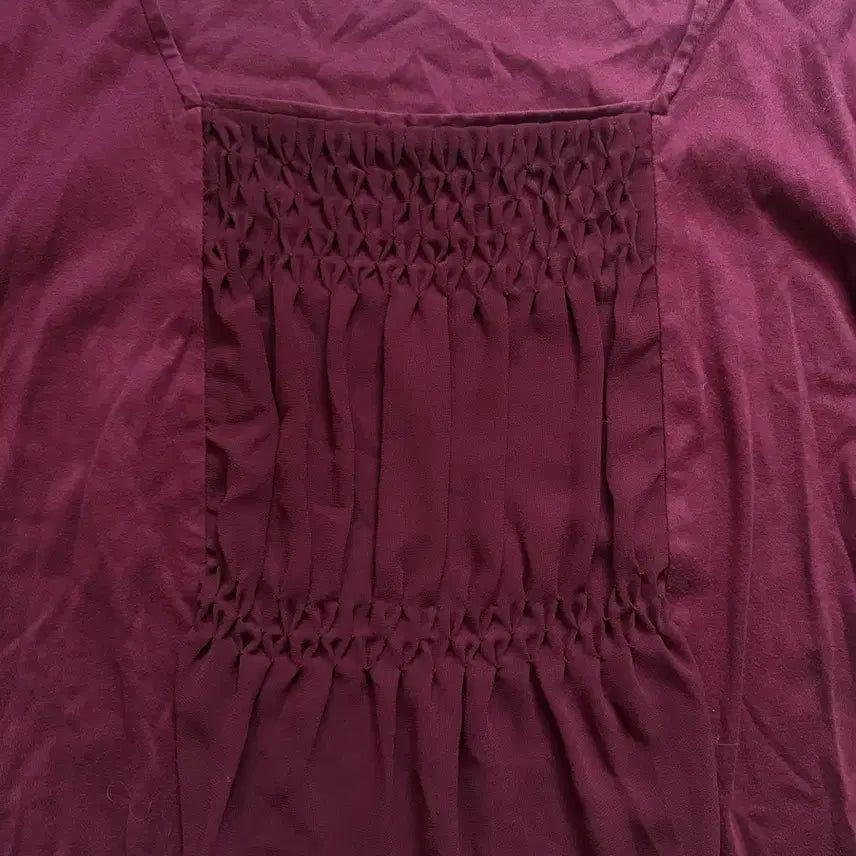 [BUNJANG] Vintage Burgundy Blouse / 빈티지 버건디 티셔츠