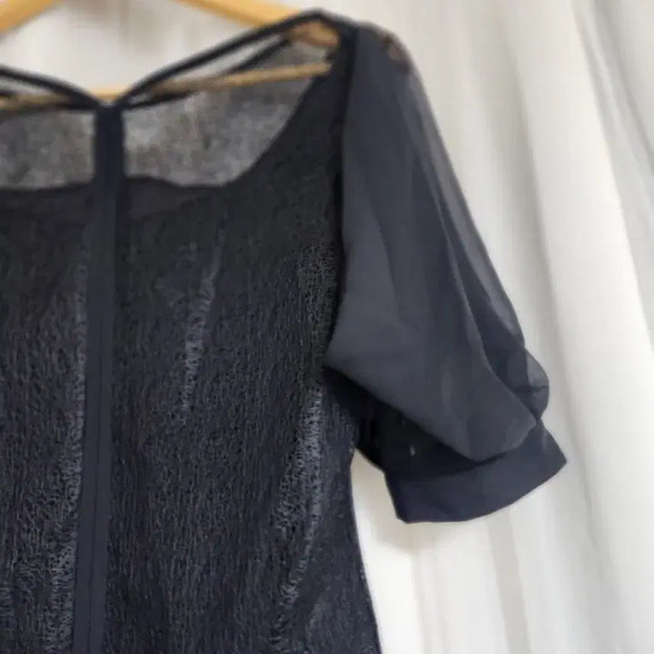 [BUNJANG] Zigot Black See-through Blouse / 지고트 블랙 시스루 블라우스