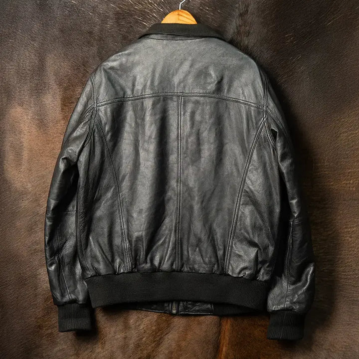 [SOLD OUT] [108] 안젤로 리트리코 A-2 램스킨 레더자켓 블랙