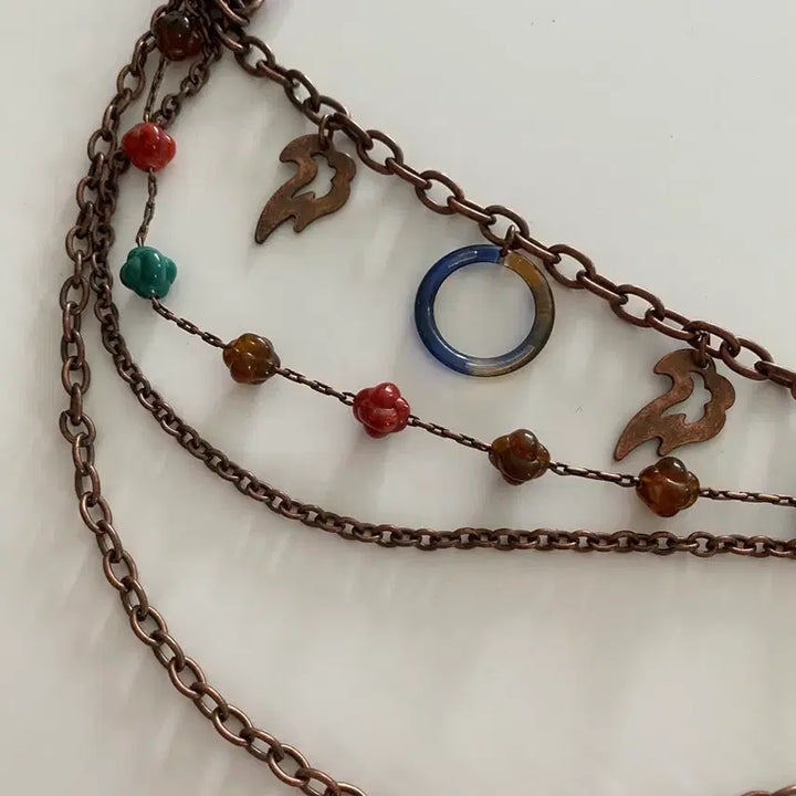 [BUNJANG] Vintage Multi Chain Necklace &amp; Belt / 일본 수입 빈티지 멀티 벨트 체인 목걸이 겸 벨트