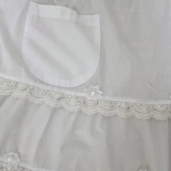 [BUNJANG] Vintage White Lace Apron / 일본빈티지 레이스 화이트 허리앞치마
