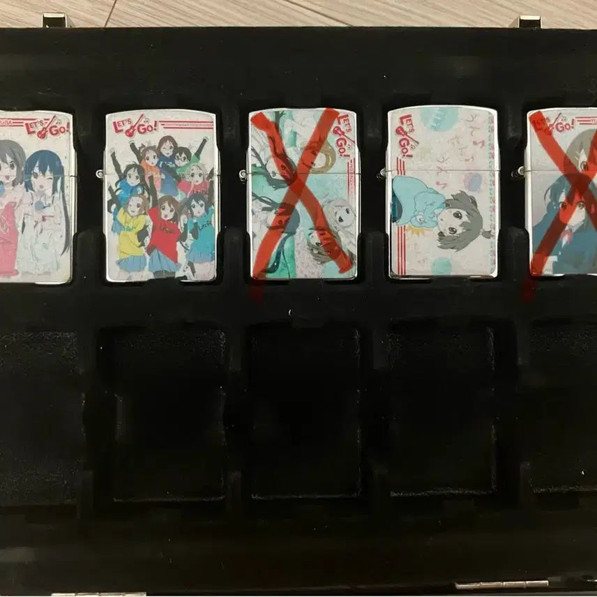 [BUNJANG] K-ON! Lighter Set / (신품)(초레어)케이온 라이터 4점