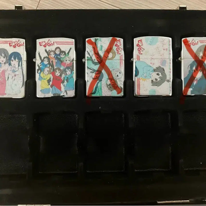 [BUNJANG] K-ON! Lighter Set / (신품)(초레어)케이온 라이터 4점