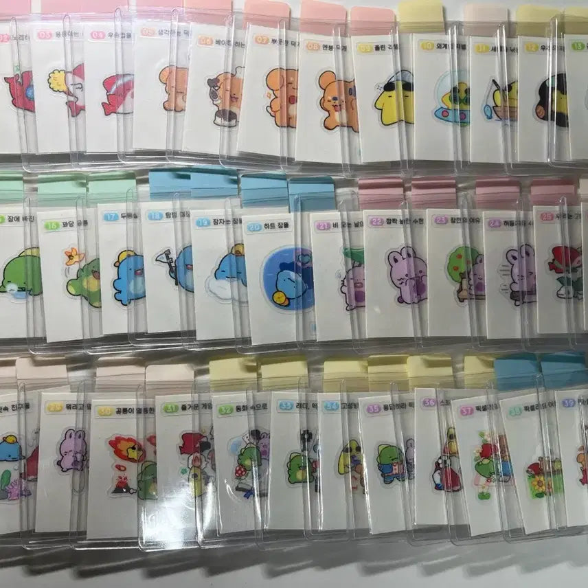 [SOLD OUT] 오늘만) 8.0 픽셀리 띠부씰 40종