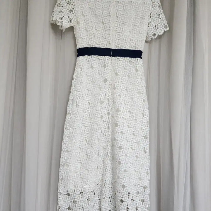 [BUNJANG] Plastic Island White Lace Long Dress / 플라스틱아일랜드 화이트 레이스 원피스